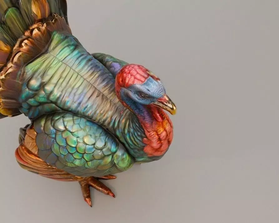 Turkey Miniature for Dollhouse and Dioramas  3D print model_6