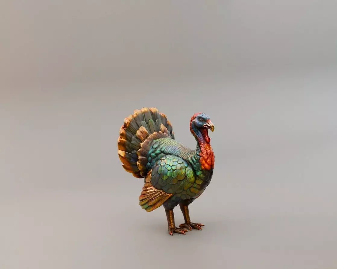 Turkey Miniature for Dollhouse and Dioramas  3D print model_10