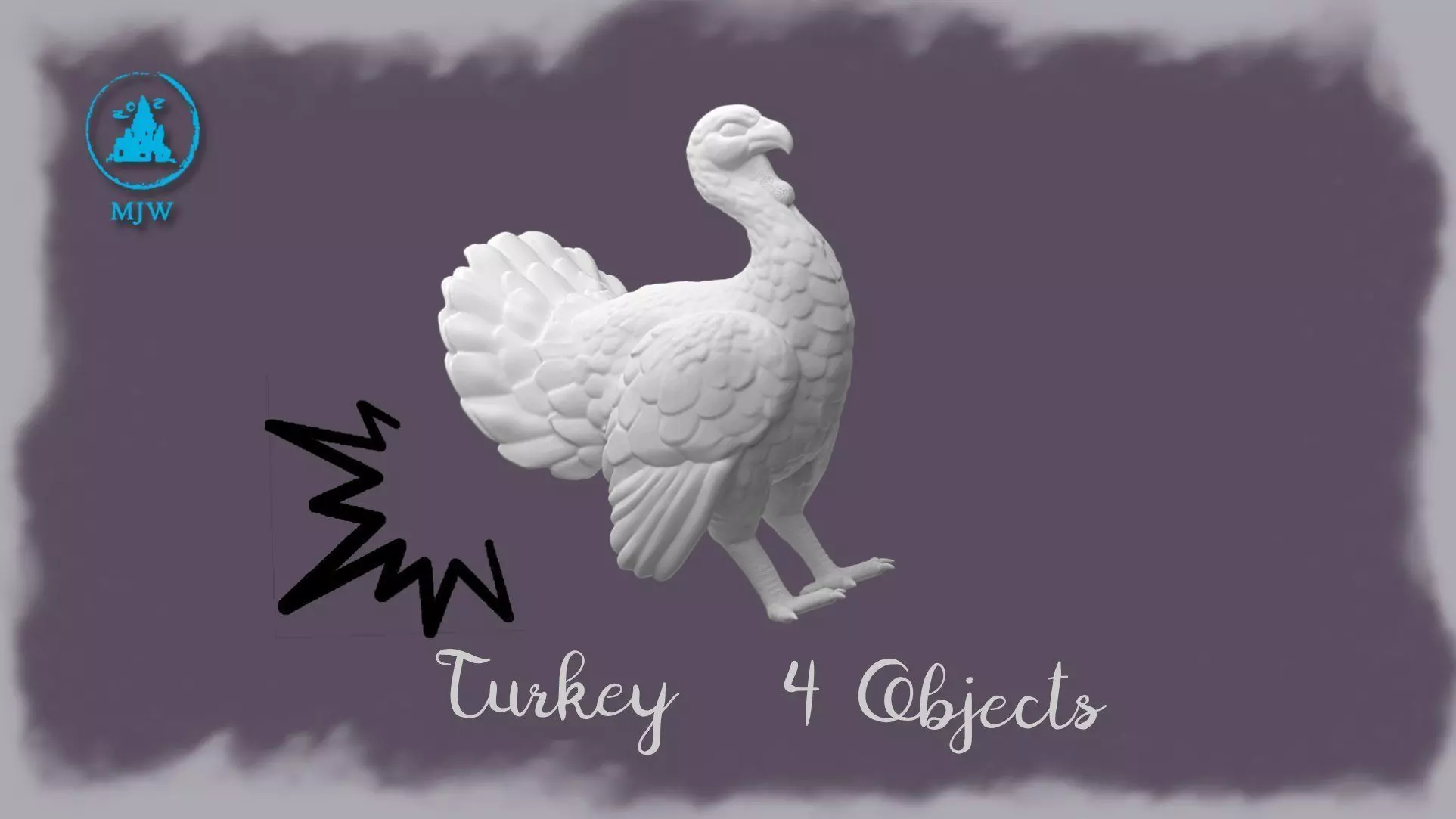 Turkey Miniature for Dollhouse and Dioramas  3D print model_3
