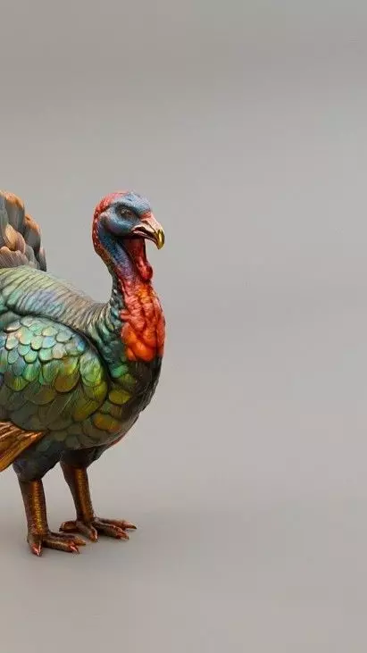 Turkey Miniature for Dollhouse and Dioramas  3D print model_8