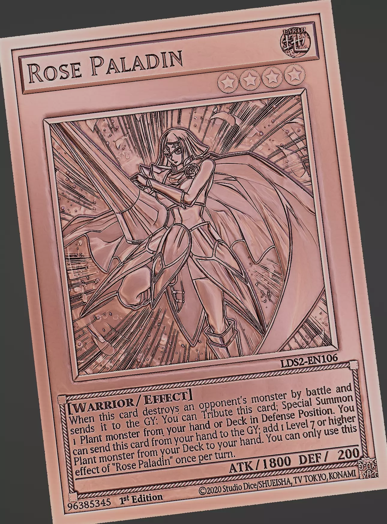 Rose Paladin - yu-gi-oh Free 3D print model