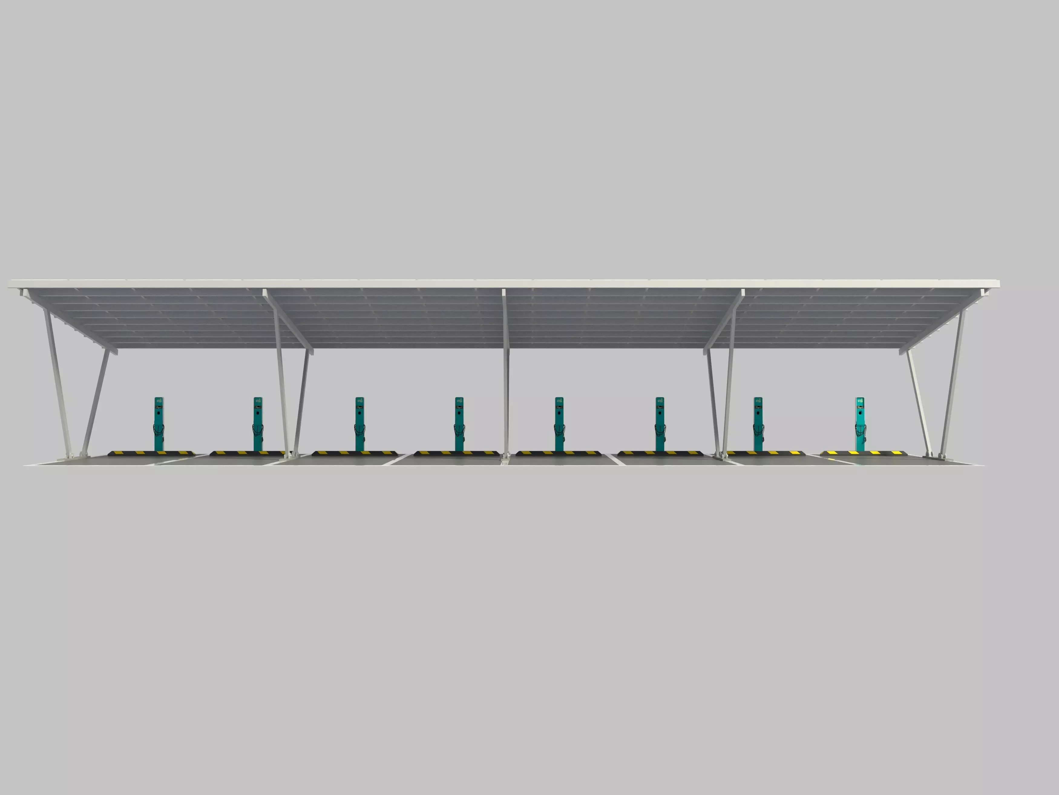 Electric Vehicle Charging Station 3D model_10