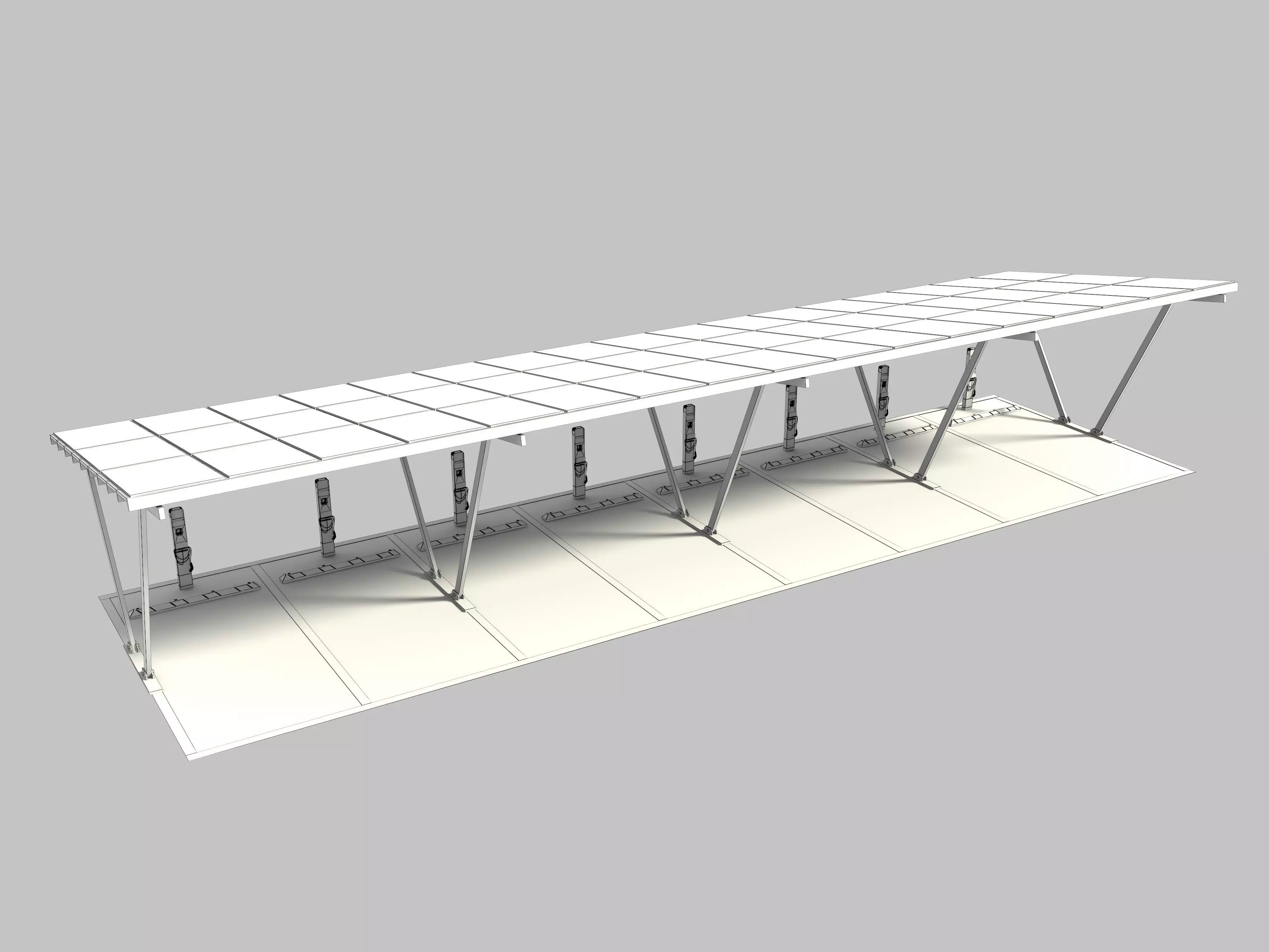 Electric Vehicle Charging Station 3D model_17