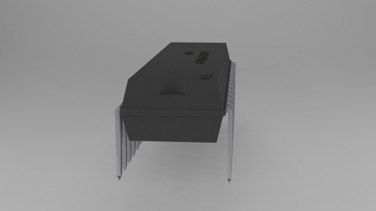 ATMega328P-PU Microcontroller Free low-poly 3D model_71