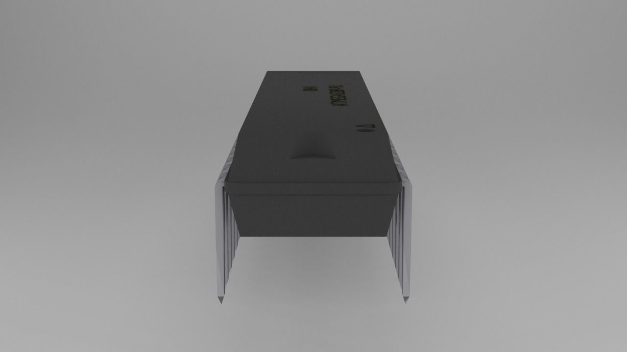 ATMega328P-PU Microcontroller Free low-poly 3D model_3