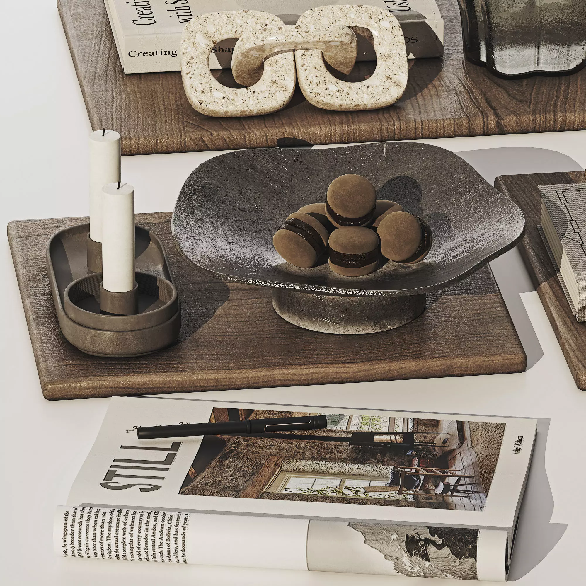 Decorative Set 039 Low-poly 3D model_2