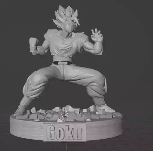Goku Son Kakarot Dragon Ball Printable Statue Fan Made STL