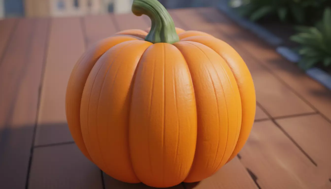 Cute Cartoon Pumpkin Kids Friendly Halloween 3D Model 3D model_4