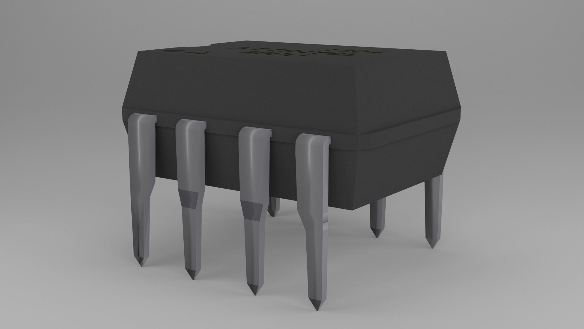 ATTiny85 Microcontroller Free low-poly 3D model_48