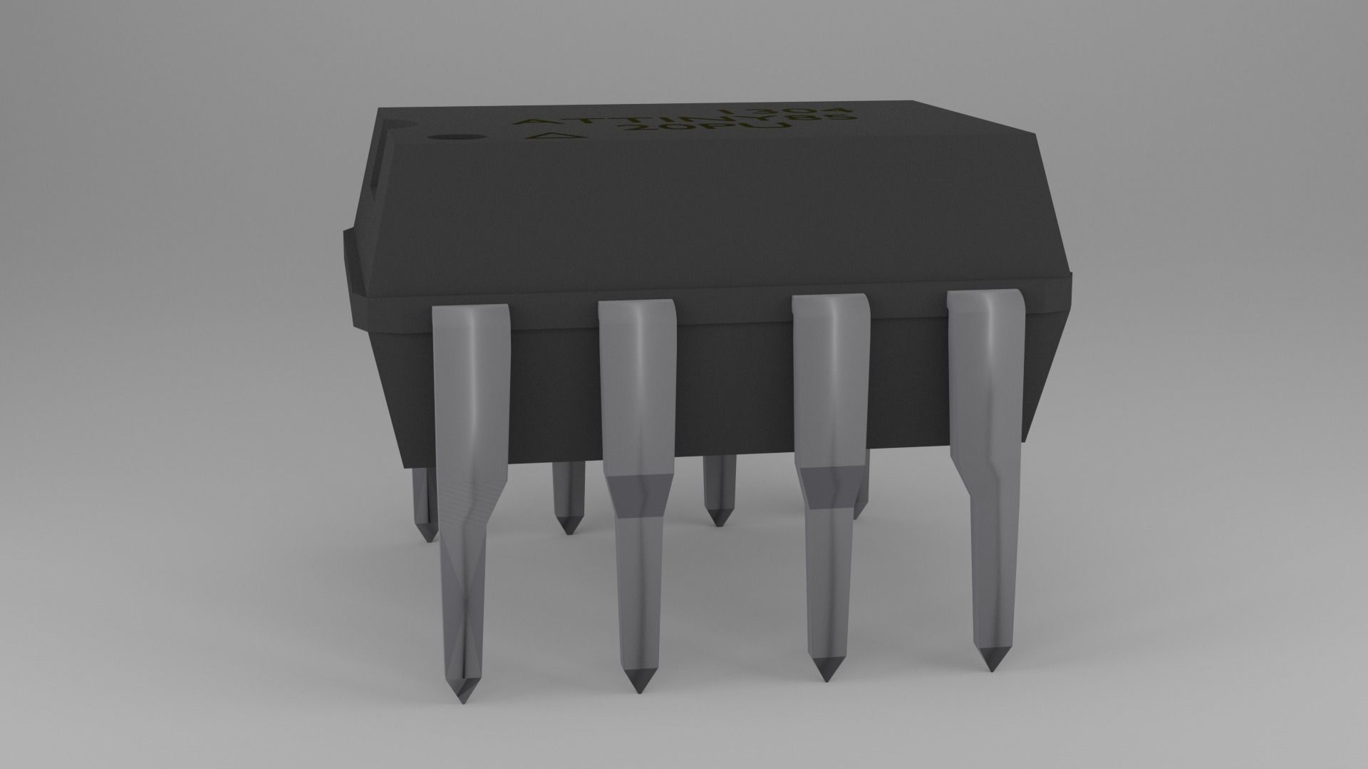 ATTiny85 Microcontroller Free low-poly 3D model_56