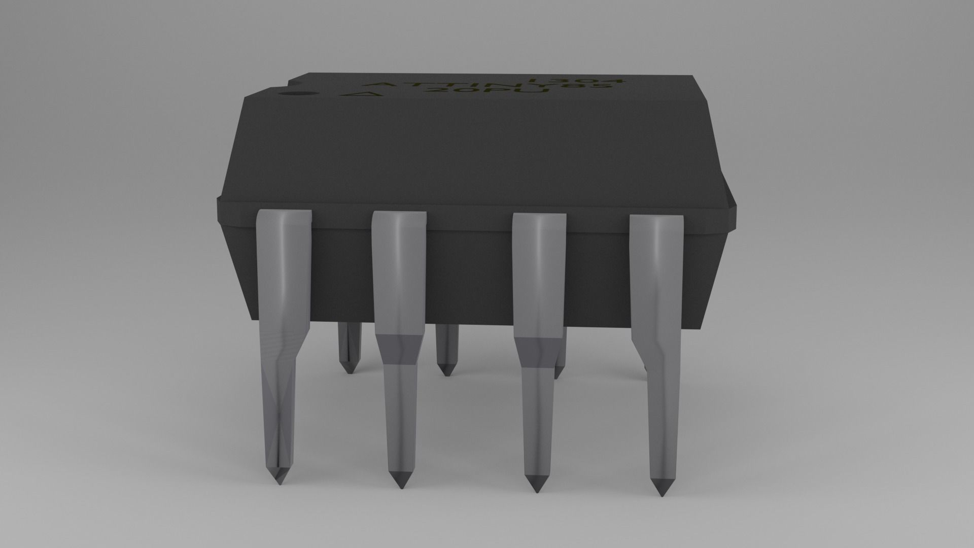 ATTiny85 Microcontroller Free low-poly 3D model_53