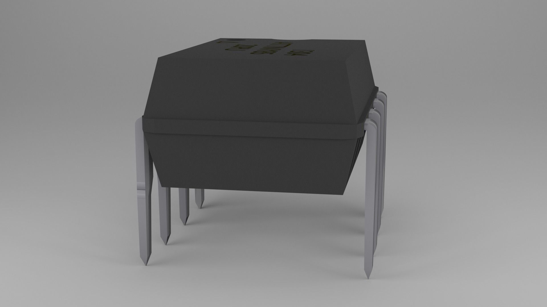 ATTiny85 Microcontroller Free low-poly 3D model_34