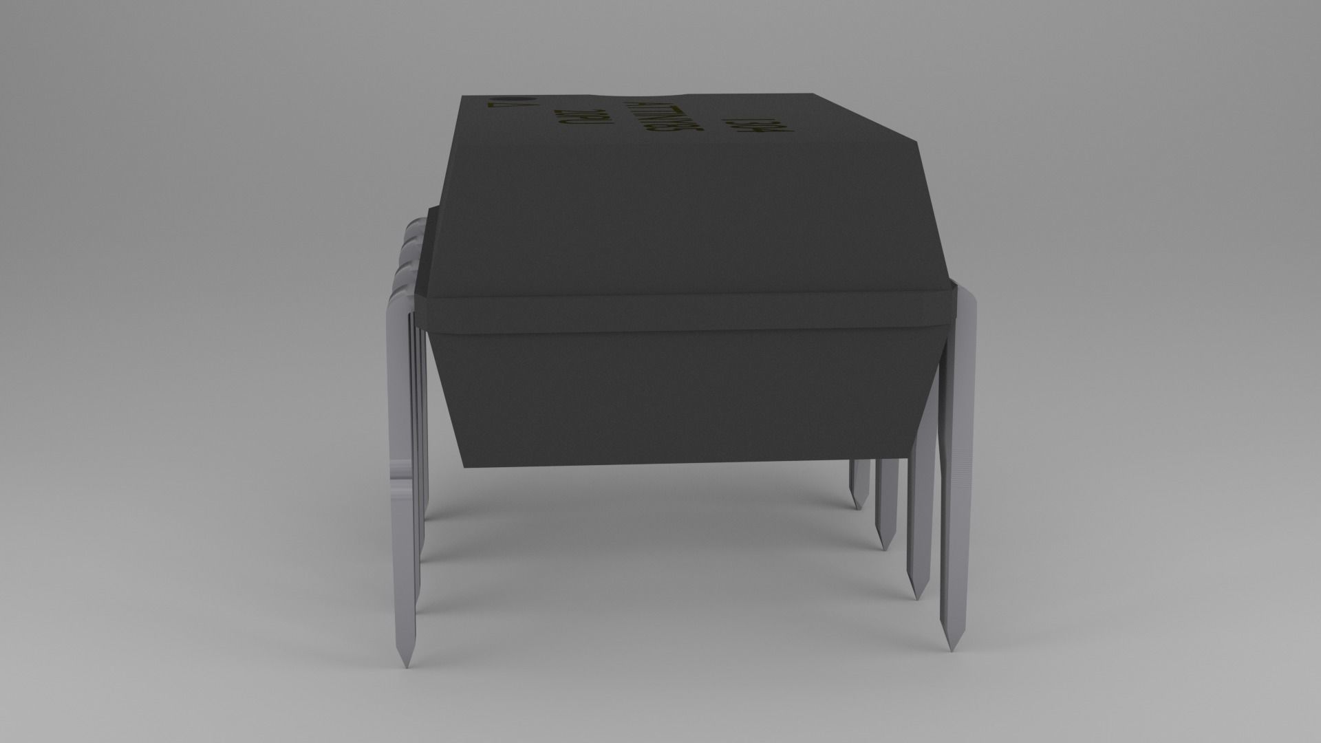 ATTiny85 Microcontroller Free low-poly 3D model_40