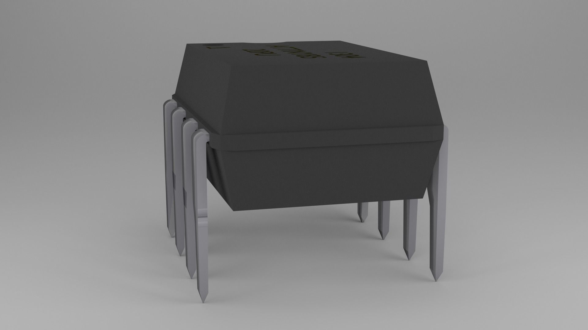 ATTiny85 Microcontroller Free low-poly 3D model_38