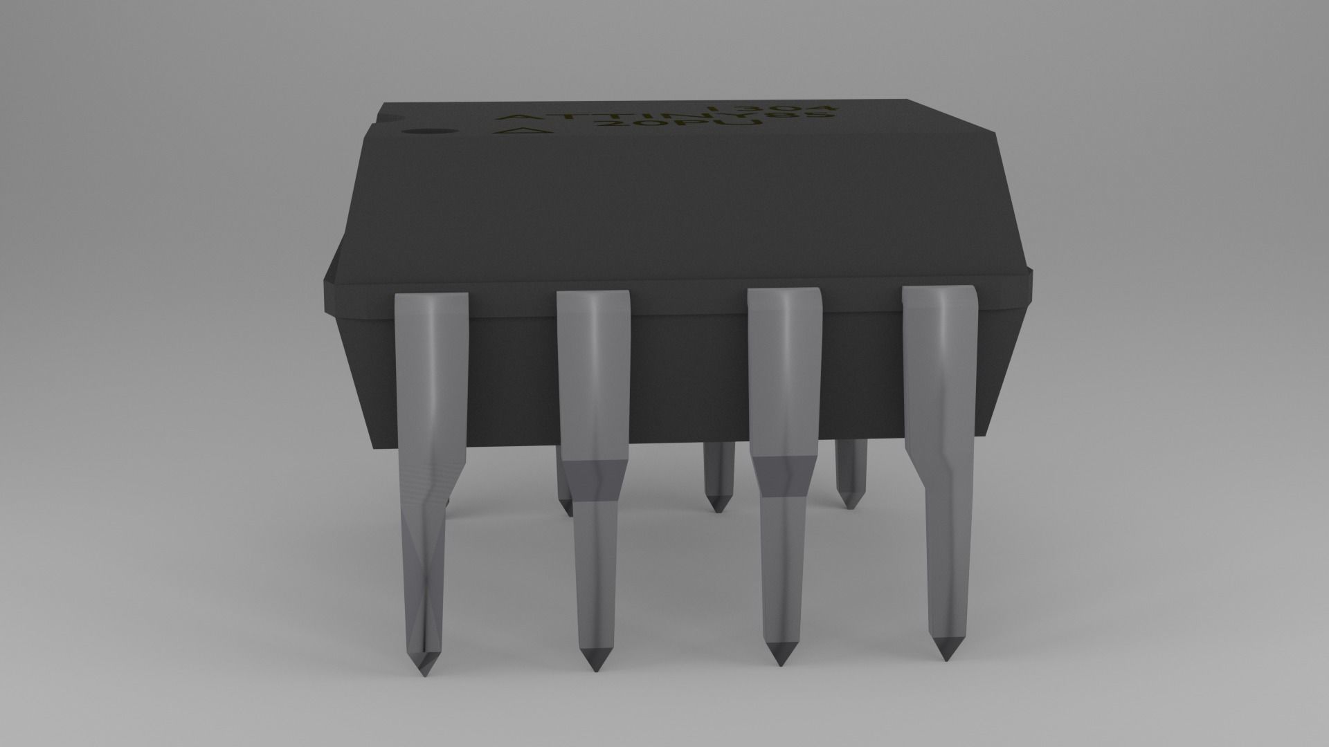 ATTiny85 Microcontroller Free low-poly 3D model_55