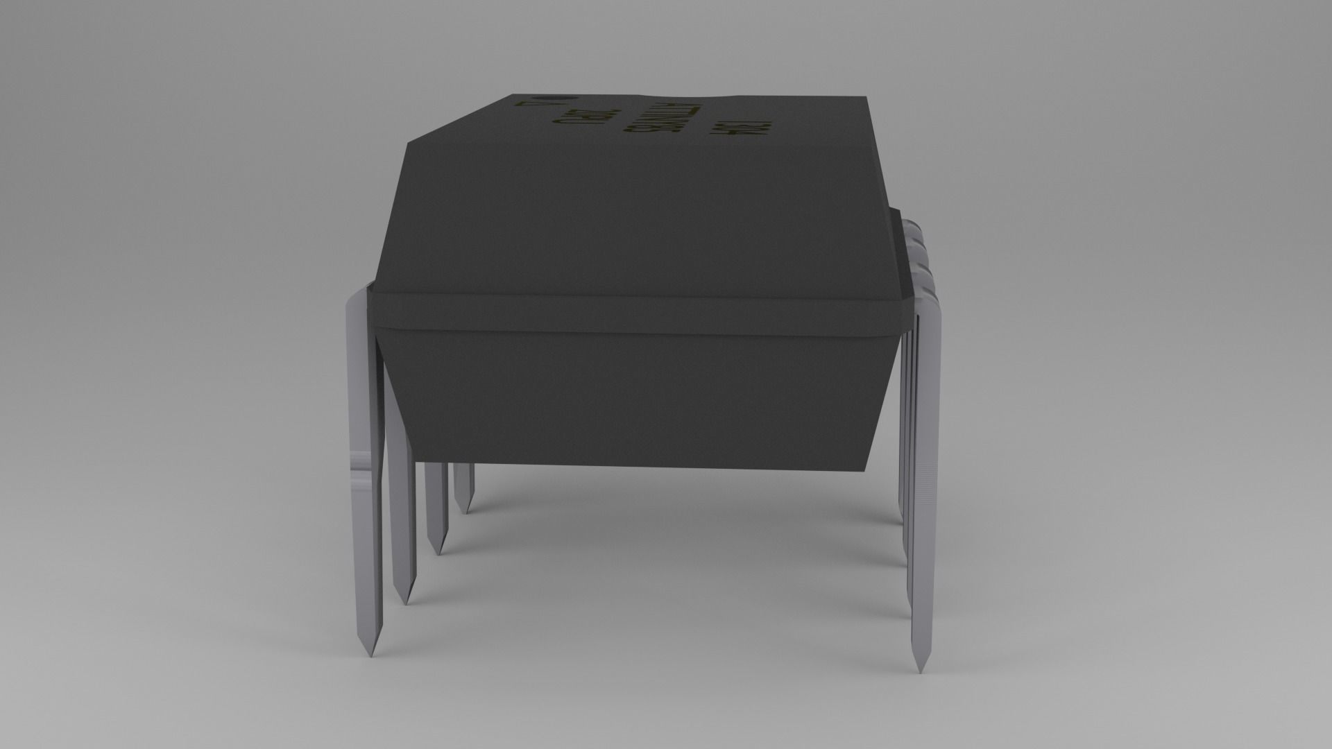 ATTiny85 Microcontroller Free low-poly 3D model_36