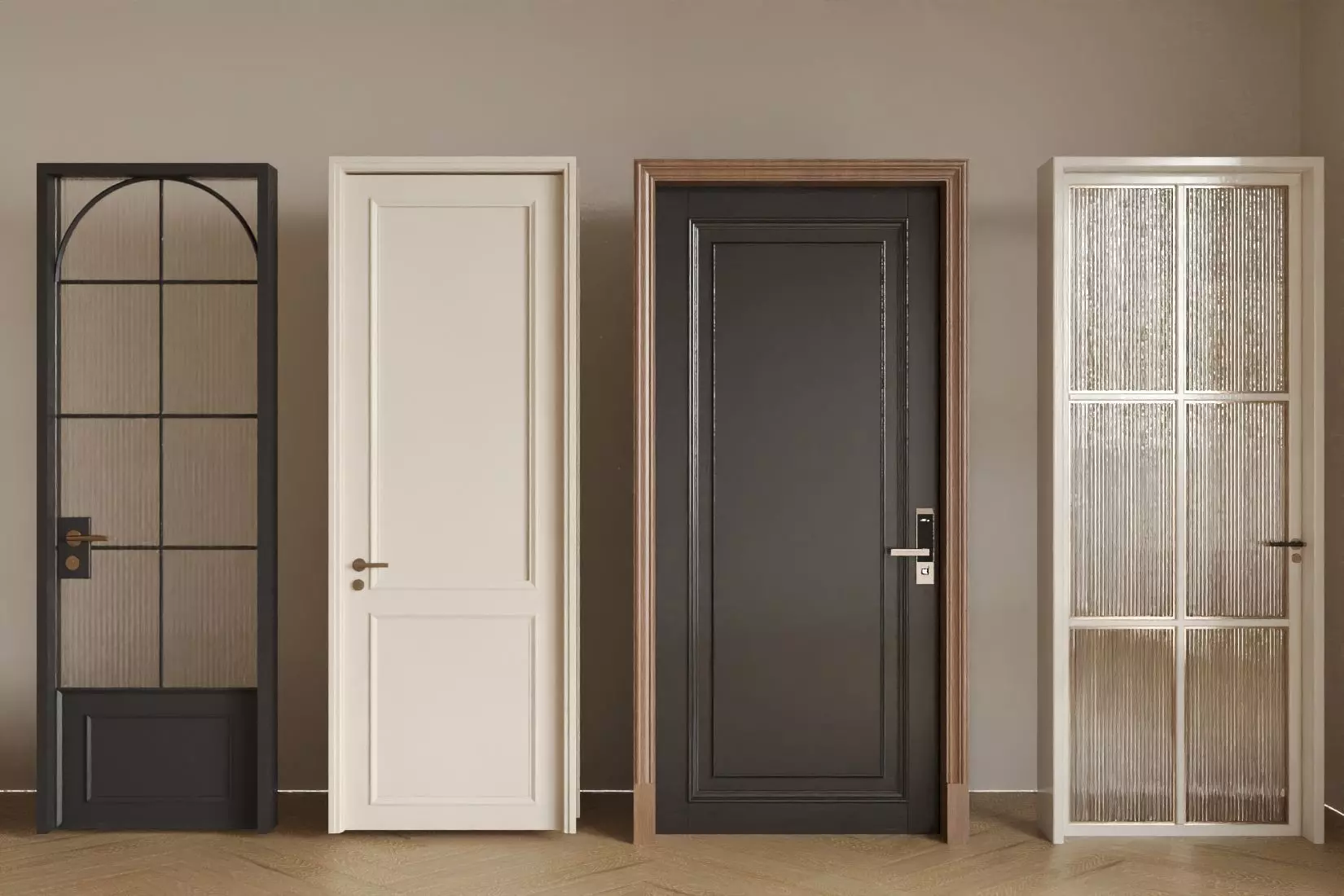 bedroom door 3D model_3