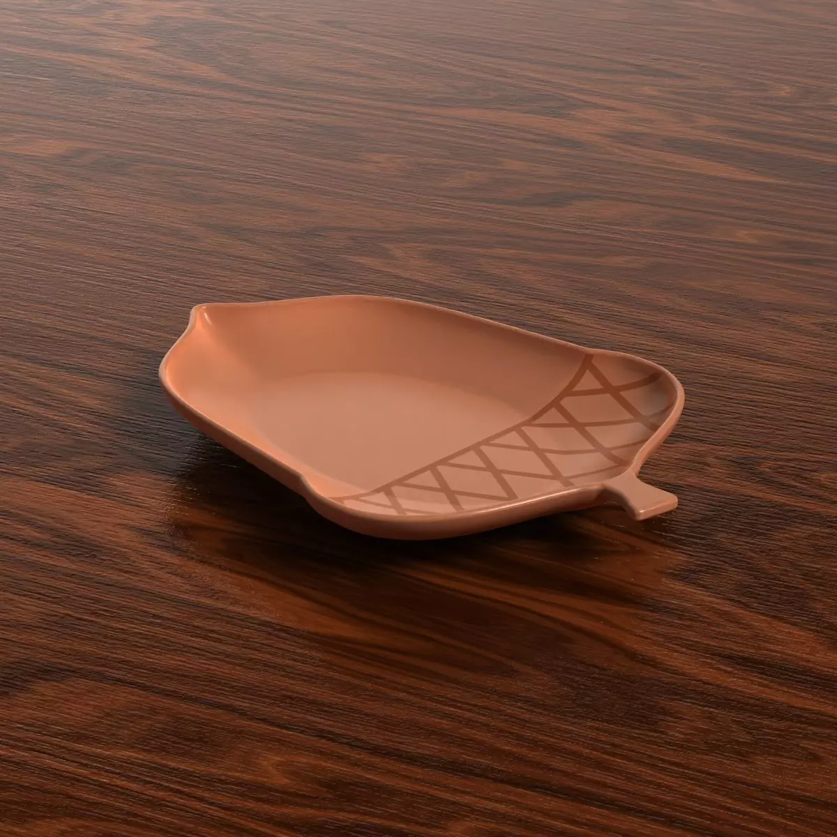Acorn Shaped Dish 3D print model_6