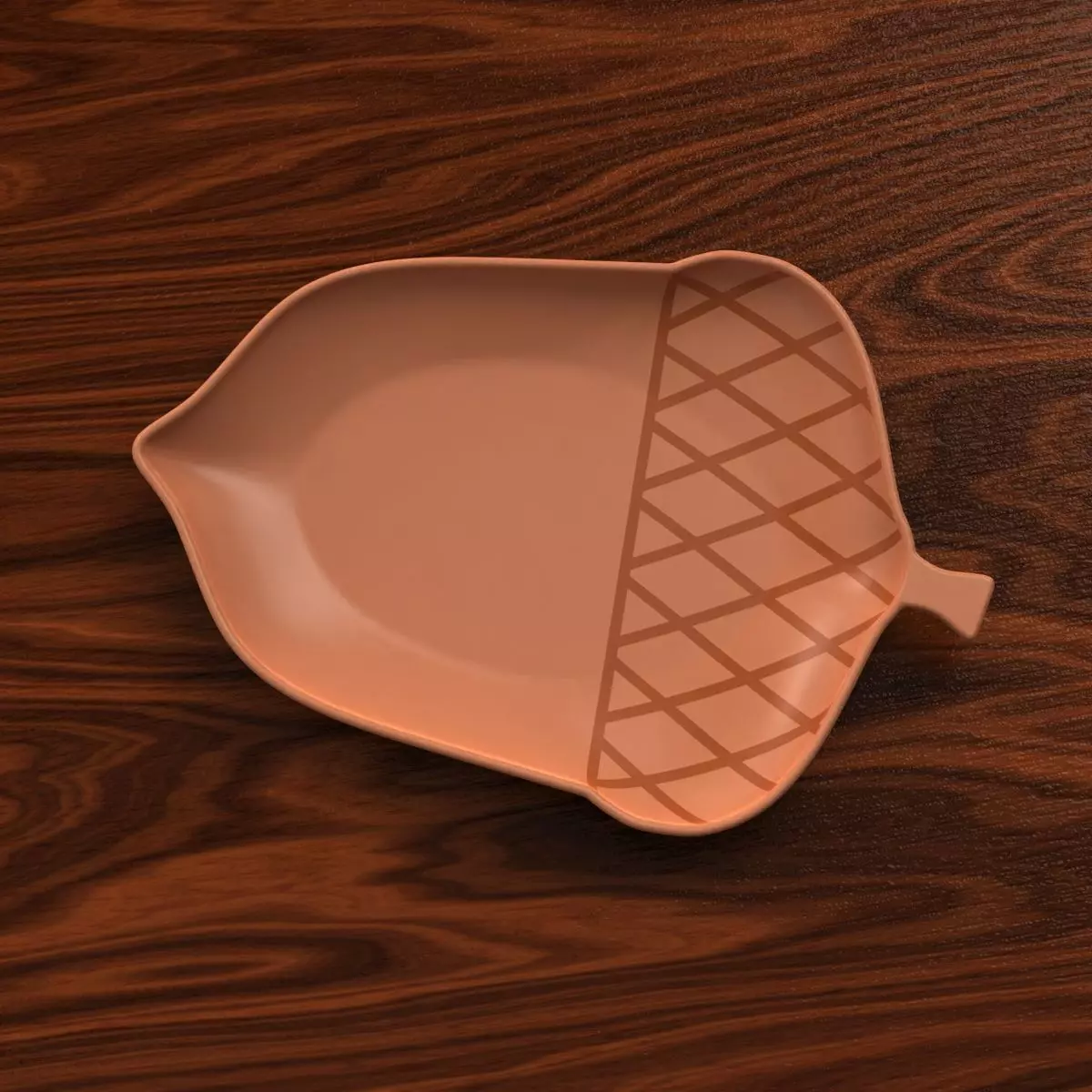 Acorn Shaped Dish 3D print model_0