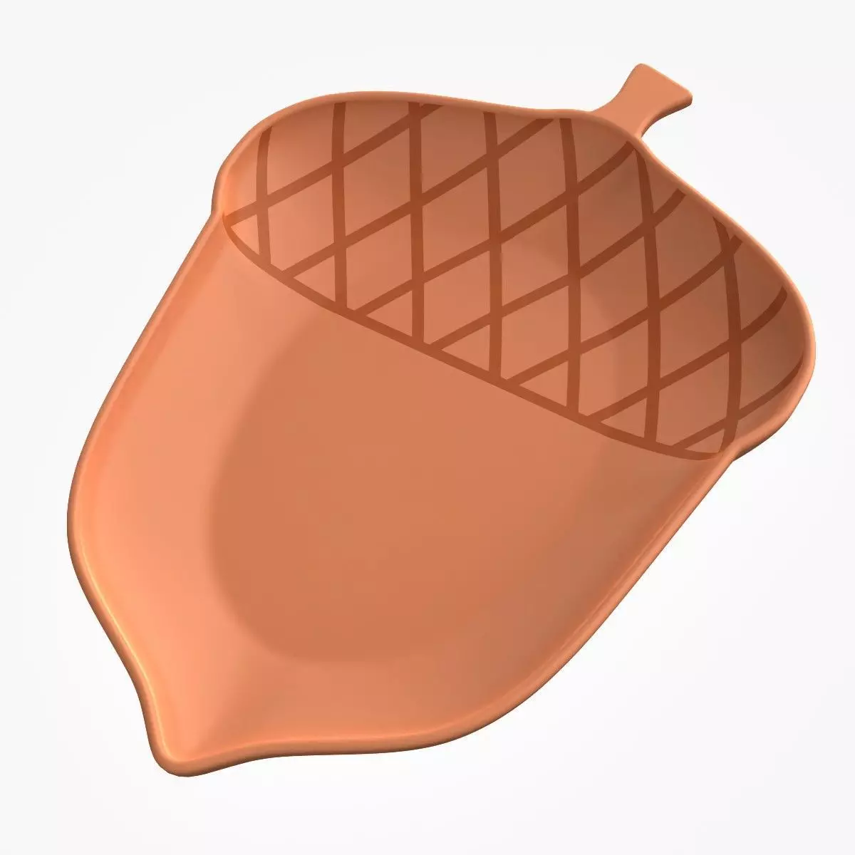 Acorn Shaped Dish 3D print model_4