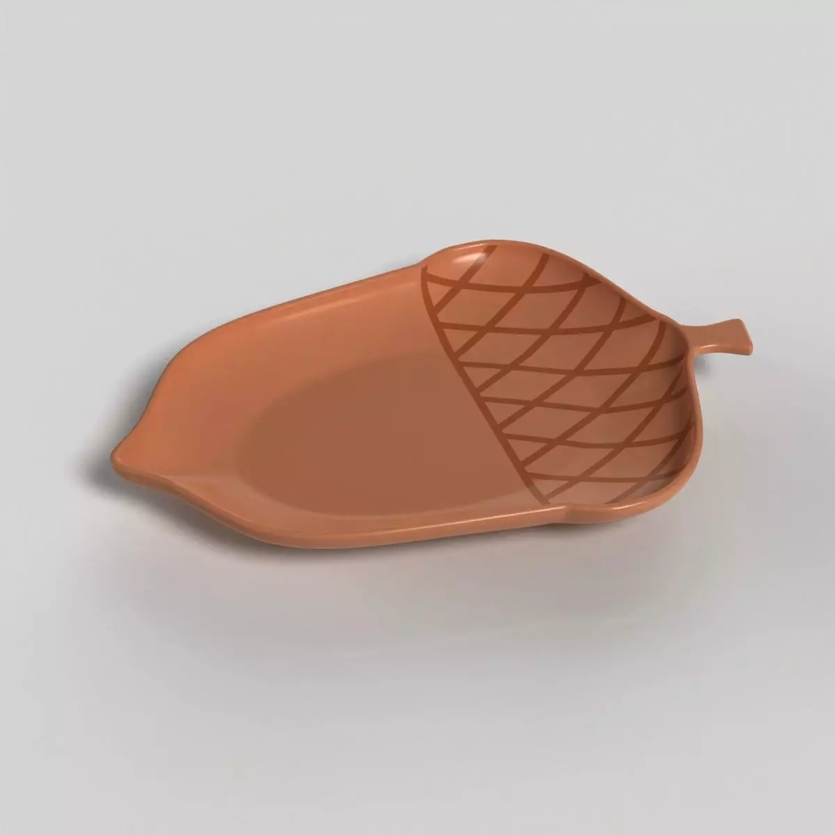 Acorn Shaped Dish 3D print model_11