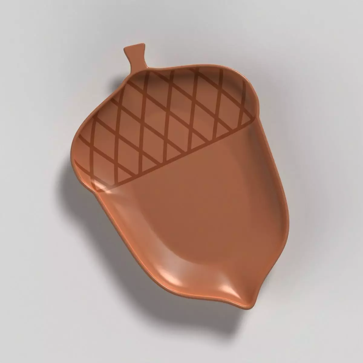 Acorn Shaped Dish 3D print model_9