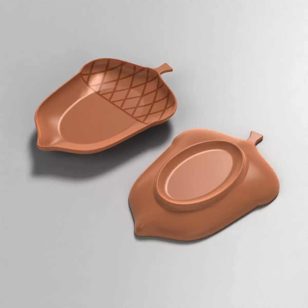Acorn Shaped Dish 3D print model_2