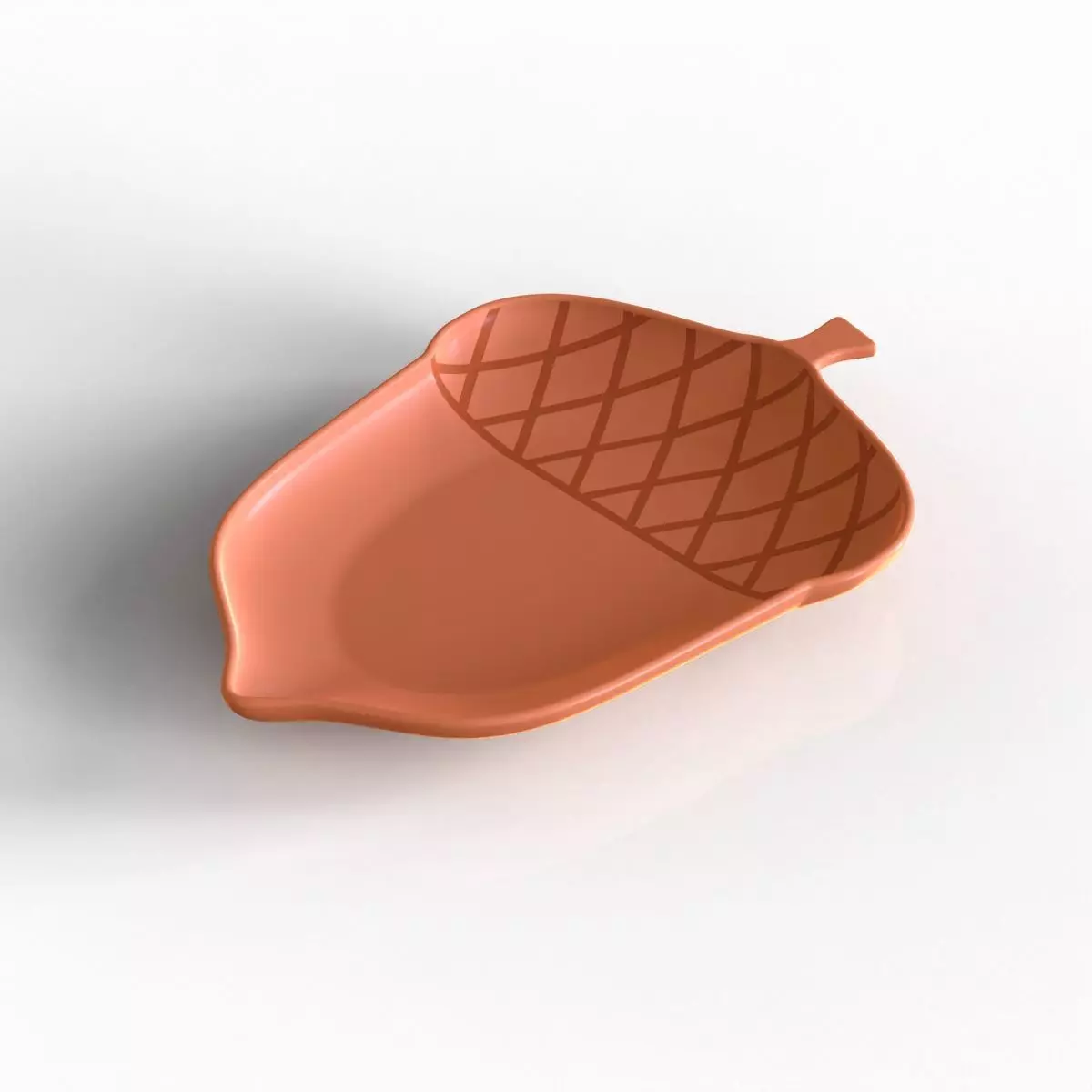 Acorn Shaped Dish 3D print model_10