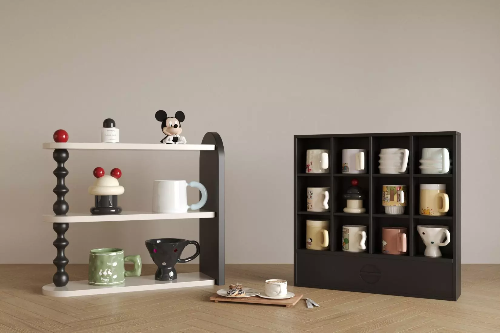 cup storage rack 3D model