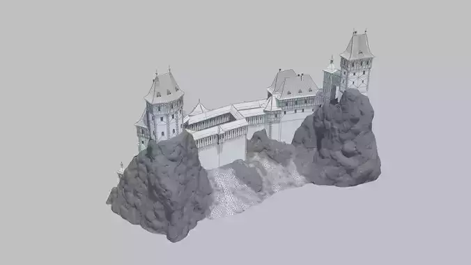 Trosky Castle Upper Stronghold 1 to 400 Scale 1 block