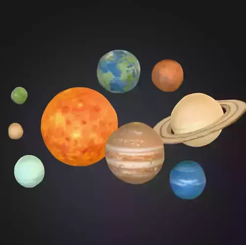3d model of solar system