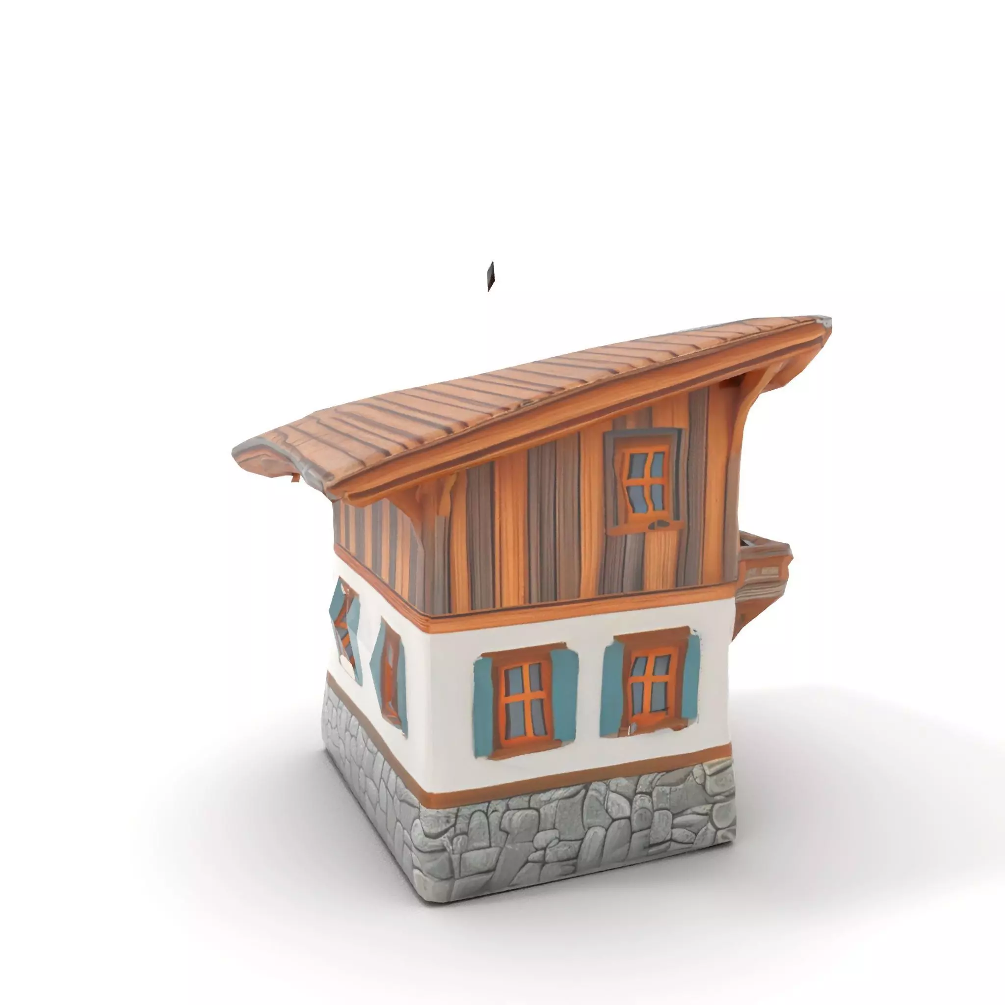 Rustic Chalet Exterior model pack Low-poly 3D model_20
