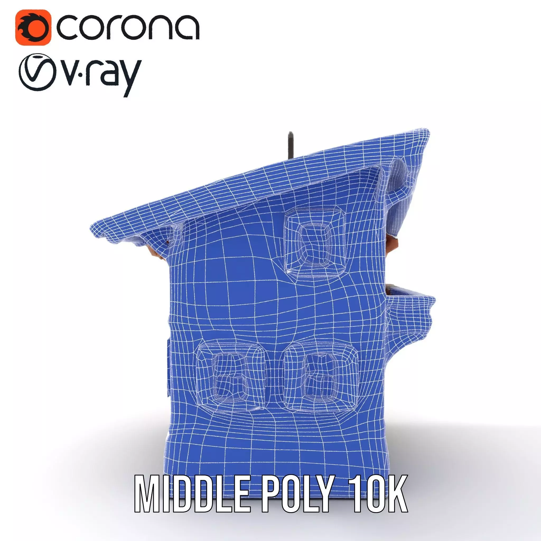 Rustic Chalet Exterior model pack Low-poly 3D model_30