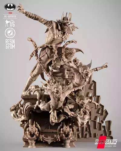 B3DSERK  Batman Who Laughs Sculpture