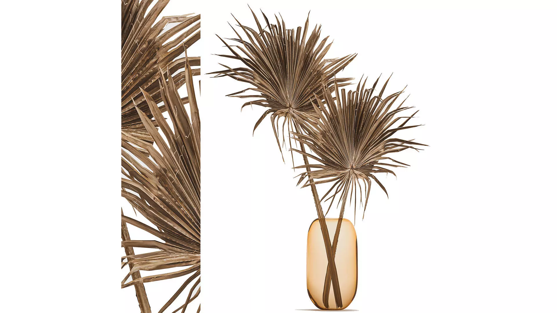 Bouquets hydrangea peony hogweed branches vase 638 3D model_3