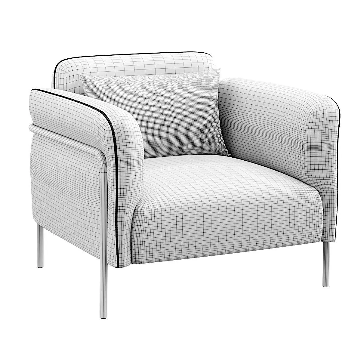 Lumea Lounge Low-poly 3D model_8