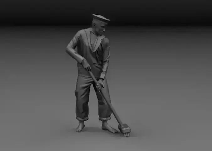 WW2 BRITISH SAILOR ROYAL NAVY DECK V3