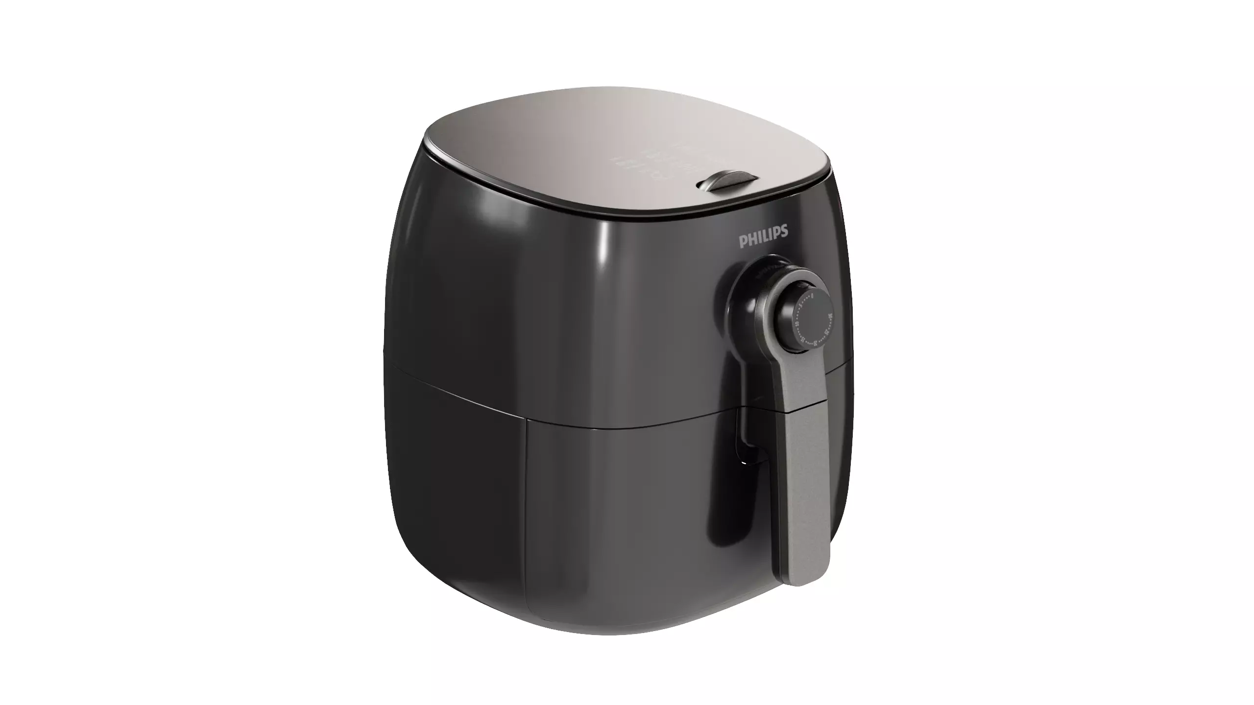 Philips Airfryer HD962190 Black Low-poly 3D model