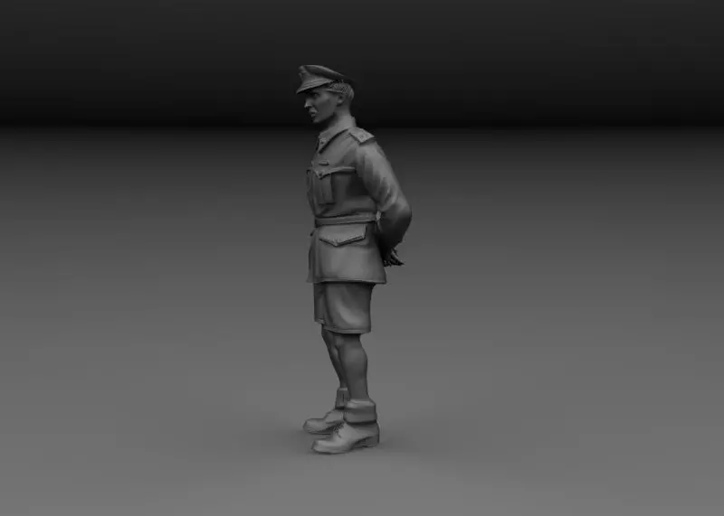 WW2 BRITISH SAILOR ROYAL NAVY DECK V4 3D print model_1