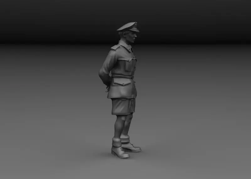 WW2 BRITISH SAILOR ROYAL NAVY DECK V4 3D print model_2