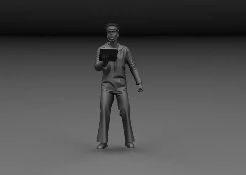 WW2 BRITISH SAILOR ROYAL NAVY DECK V7 3D print model_0