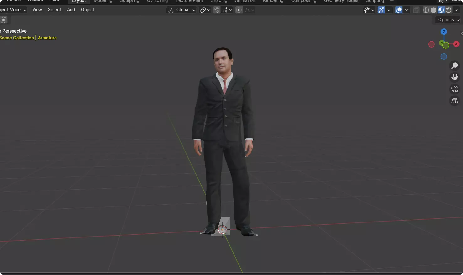 Realistic Character US Secretary of State Marco Rubio Low-poly 3D model_11