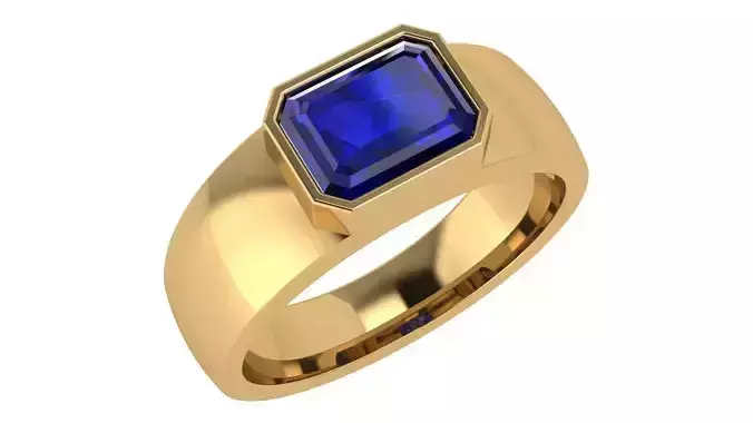 Solitaire Signet Ring