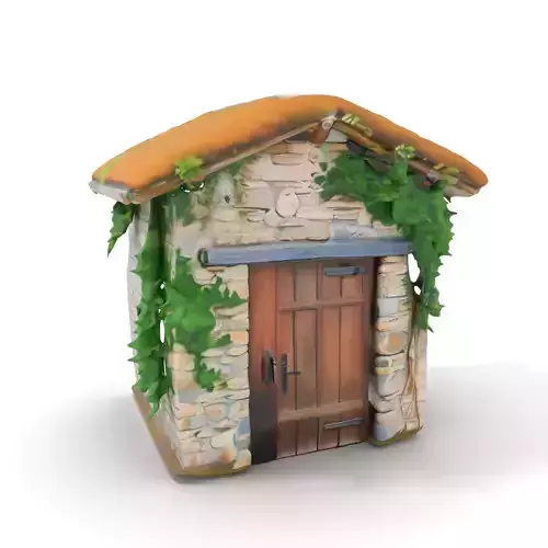 Rustic Stone Cottage model pack