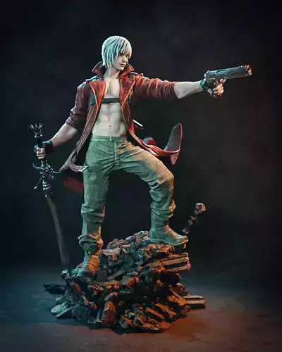 Dante Devil May Cry split 3D print model