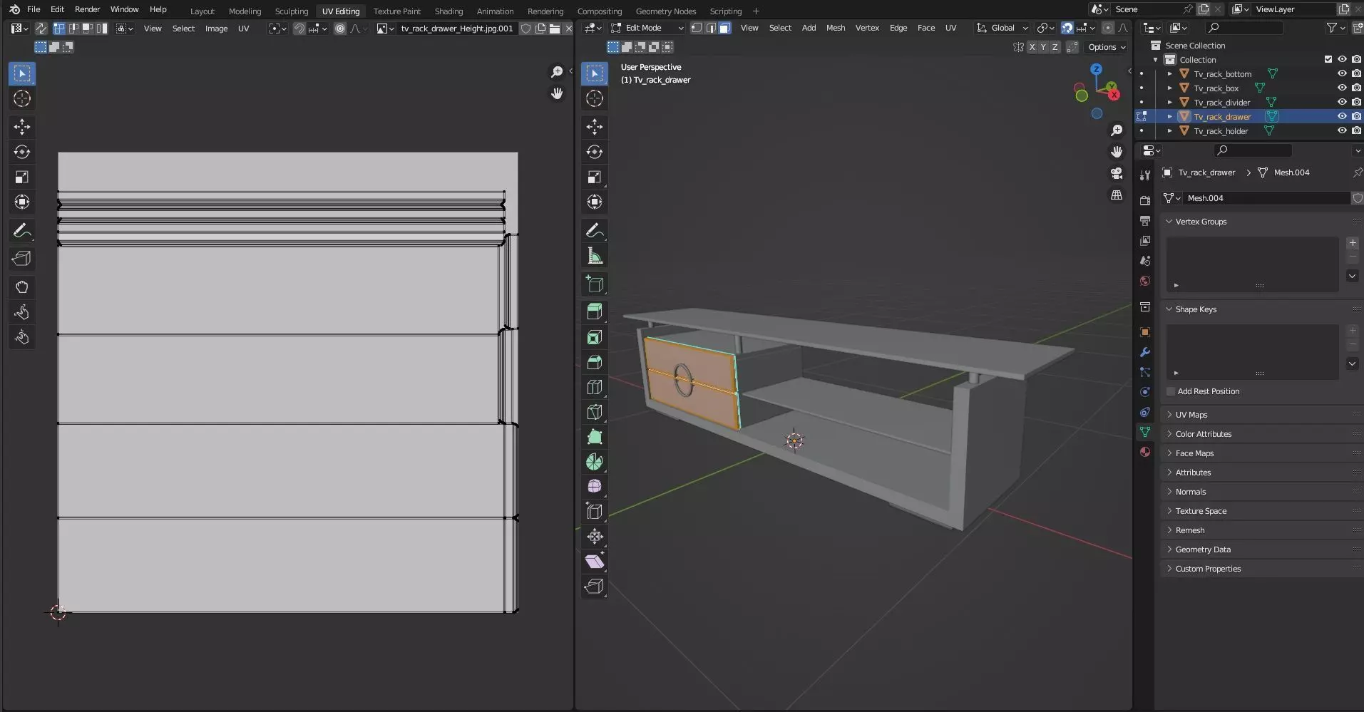 TV Rack CG31 3D model_11