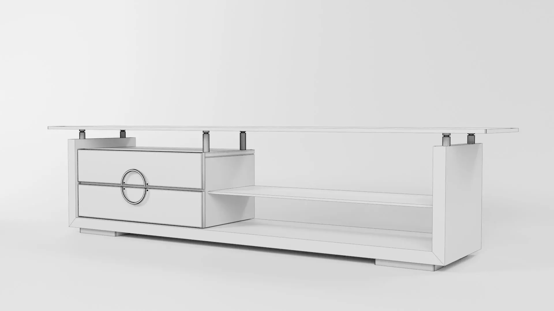 TV Rack CG31 3D model_5