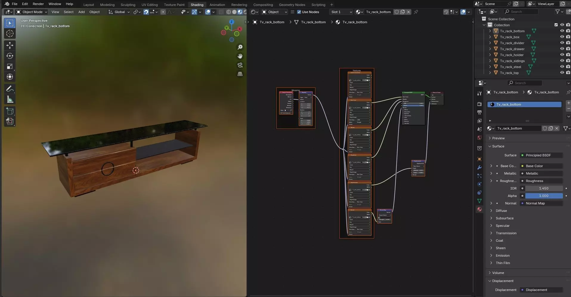 TV Rack CG31 3D model_13