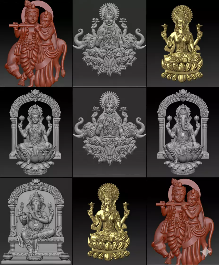 Hindu GODS 3D print model_0