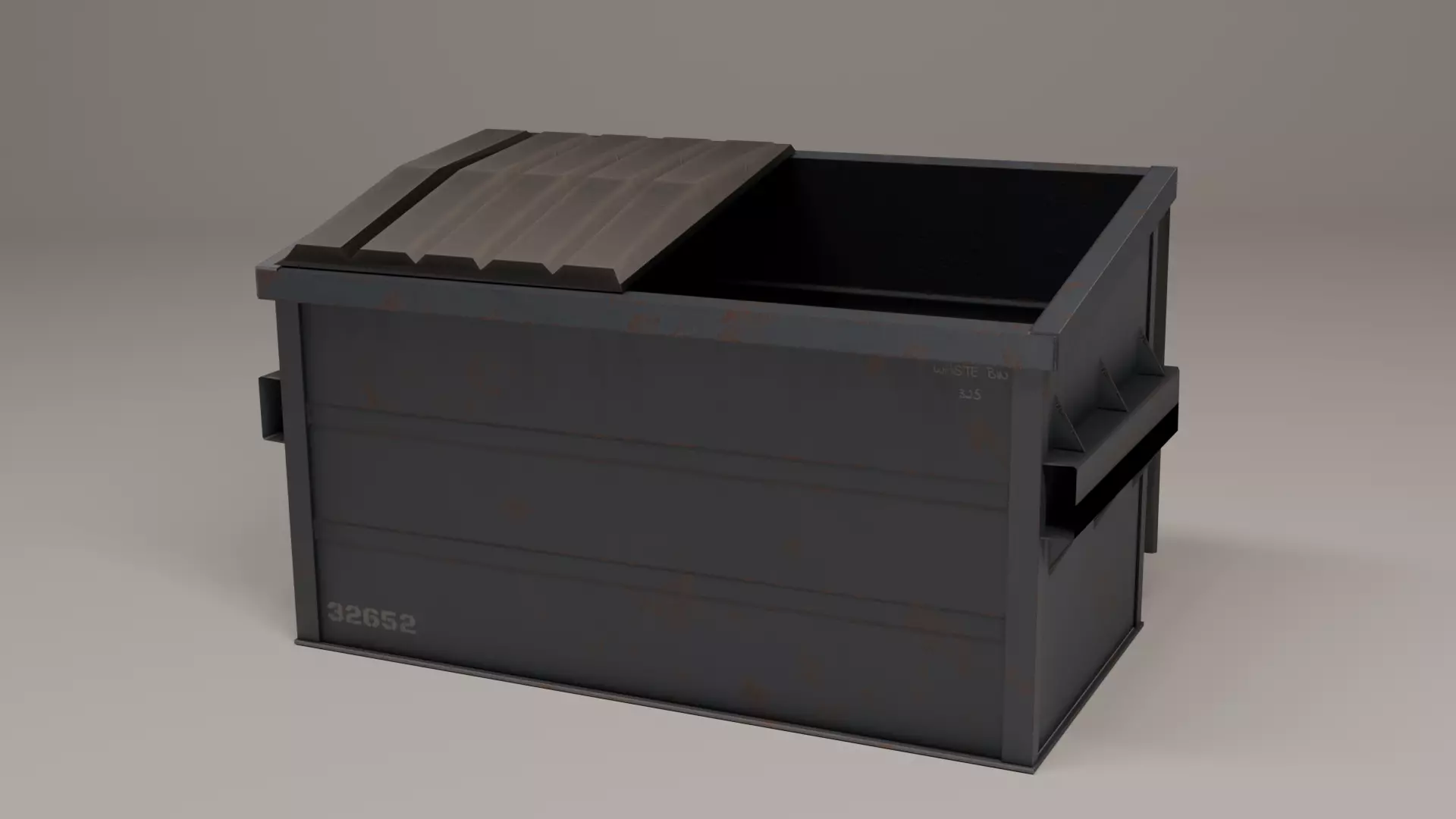 Gabge Can KIt Low-poly 3D model_7